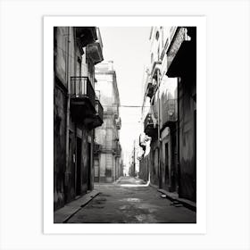 Catania, Italy, Black And White Photography 2 Art Print