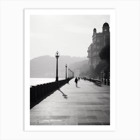 San Sebastian, Spain, Black And White Analogue Photography 2 Art Print