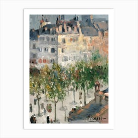 Pablo Picasso Paris At Dusk Art Print