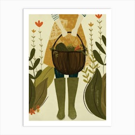 Gardener Woman  Art Print