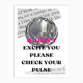 Disco Ball Art Print