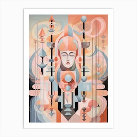 Energy And Vibrations Abstract Geometric 8 Art Print