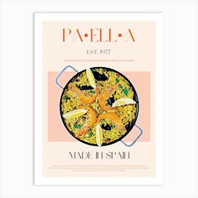 Paella Mid Century Art Print