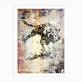 Poster Tiger Africa Wild Animal Illustration Art 08 Art Print