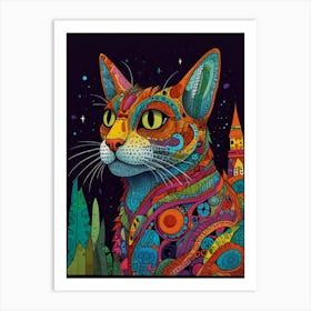 Cat In The City 5 Art Print