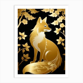 Japan Golden Fox 5 Art Print