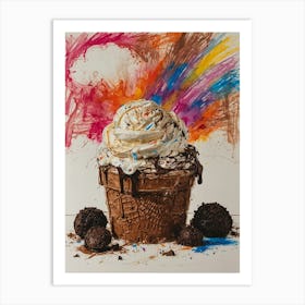 Ice Cream Sundae 11 Art Print