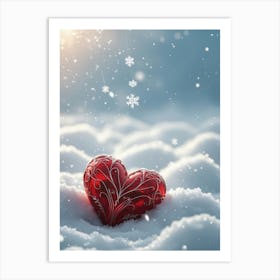 Heart In The Snow 1 Affiche