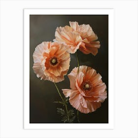 Omantic Beige Poppy 6 Art Print