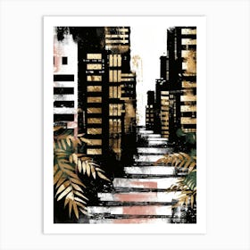 Cityscape Canvas Print 5 Art Print