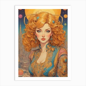 Sci-Fi Girl Art Print