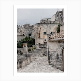 Old Town In Matera, Italy Art Print