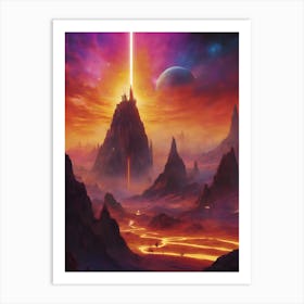 Alien Planet Art Print