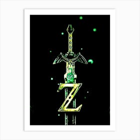 Legend Of Zelda 1 Art Print