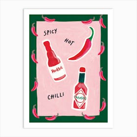 Spicy Hot Chilli Art Print