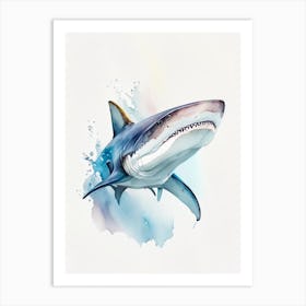 Australian Sawtail Shark Watercolour Art Print