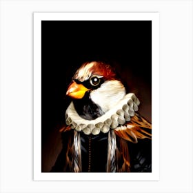 Edo Piaf Bird Pet Portraits Art Print