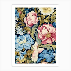 Floral Wallpaper 370 Art Print