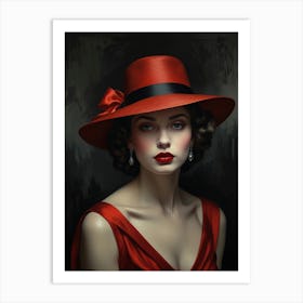 Red Hat 1 Art Print