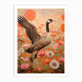 Canada Goose 4 Detailed Bird Painting Art Print