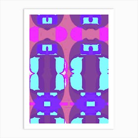 Abstract Blue And Purple Art Print