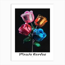 Bright Inflatable Flowers Poster Rose 3 Art Print