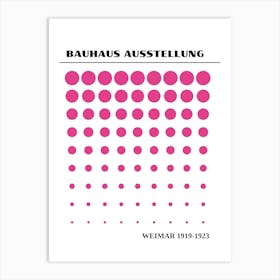 Bauhaus Pink Exhibition 5 Art Print