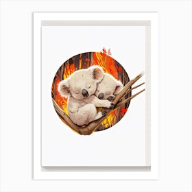 Koala Bears Art Print