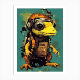 Poster Little Alien With Yellow 1 Art Print