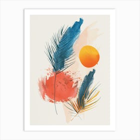 Radiant Minimalism Mid Century Style Art Print