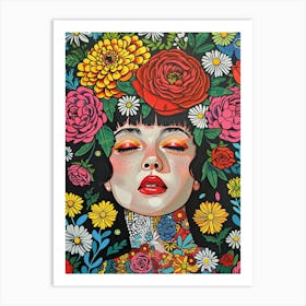 Flower Girl Art Print