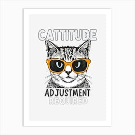 Shades of Sass: The Cool Cat Chronicles Art Print