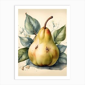 Pear green Art Print