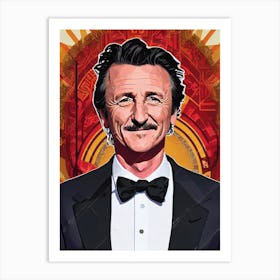 Sean Penn Illustration Movies Art Print