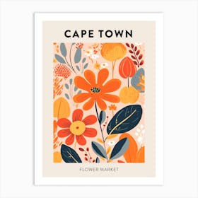 Flower Market Poster Cape Town South Africa Art Print