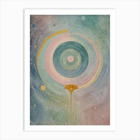 Cosmic Rainbow Wand Art Print