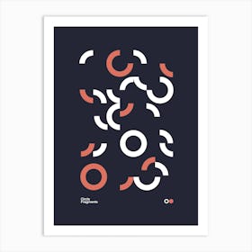 Minimalist Poster | Circle Fragments | Graphic Design | Typographic | Geometric | Art Print