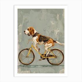 Beagle On A Bike 1 Art Print