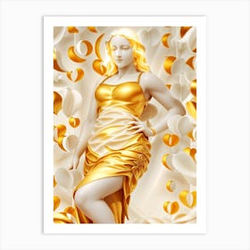 Golden Goddess 1 Art Print
