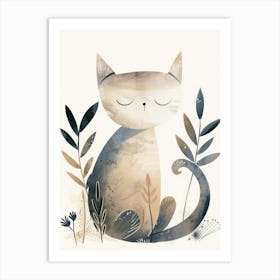 Charming Nursery Kids Animals Kitten 7 Art Print