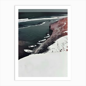 Snowy Beach Art Print