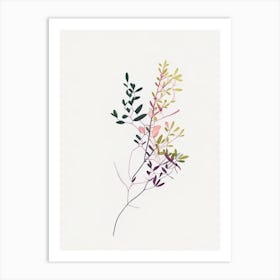 Thyme Leaf Abstract 2 Art Print