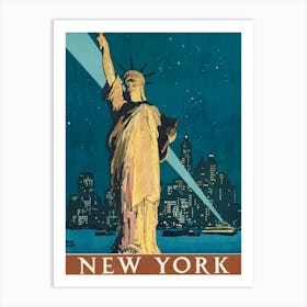 New York Vintage Art print Art Print