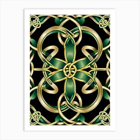 Abstract Celtic Knot 11 Art Print