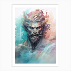 Illustration Of A Poseidon 8 Art Print