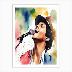 Bruno Mars Art Print