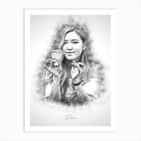 Rosé Blackpink Art Print