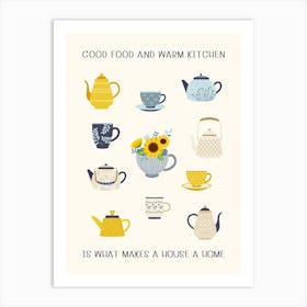 Good Food And Warm Kitchen Art Print