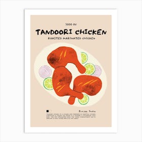 Tandoori Chicken Art Print