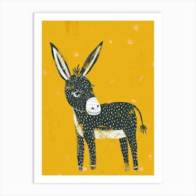 Yellow Donkey 3 Art Print